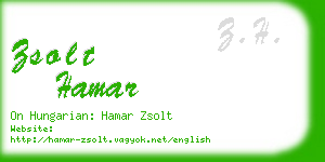 zsolt hamar business card